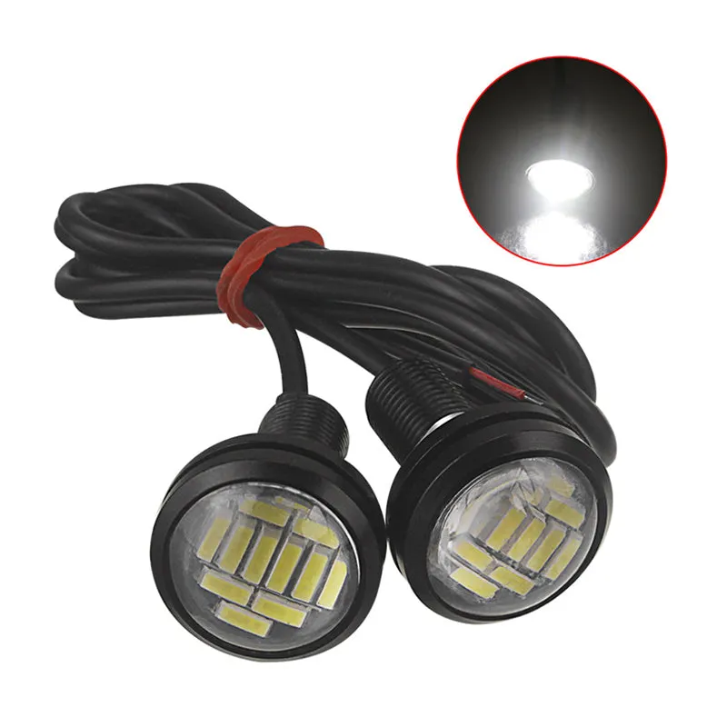 2PCS Eagle Eye LED 4014 12SMD 23MM DRL Daytime Running