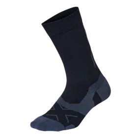 2XU - Vectr Light Cushion Crew Socks - Black/Titanium