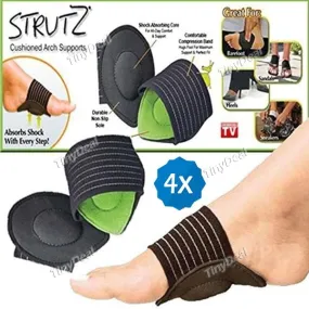 4 Pair Arches Flat Feet Cushion Support Orthopedic Gel Pad Cushioned Compression Arch Support f Flat Achy Feet