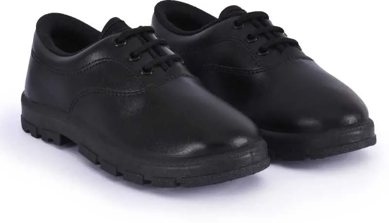 Action School Time Shoes Boy's Laces Black