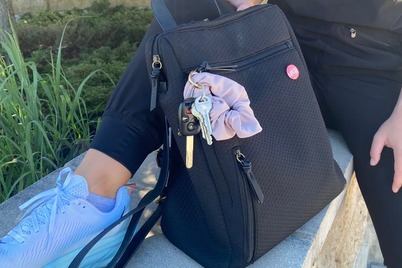 Blushing Babe Pocket Key Chain Scrunchie