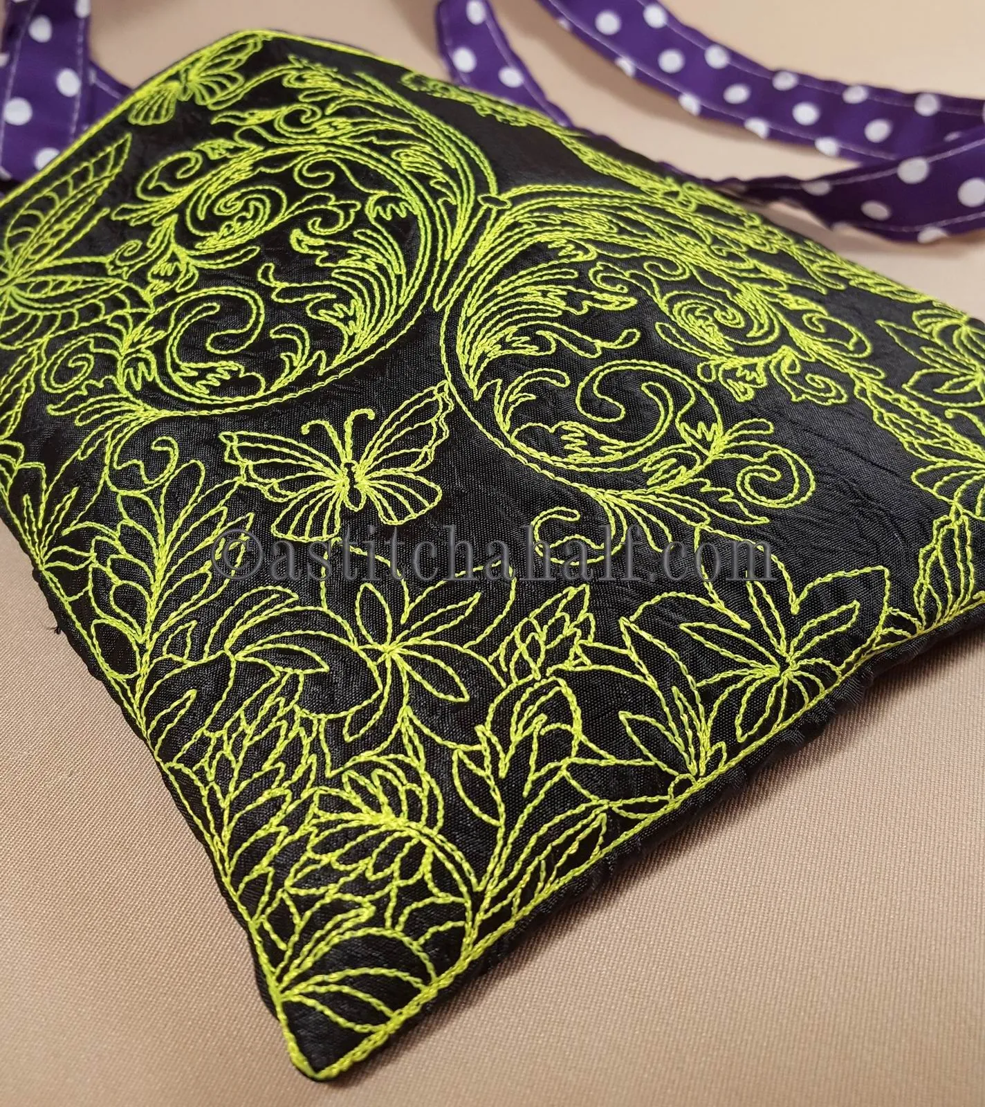 Chalk Board Butterfly Migration Cross Body Bag