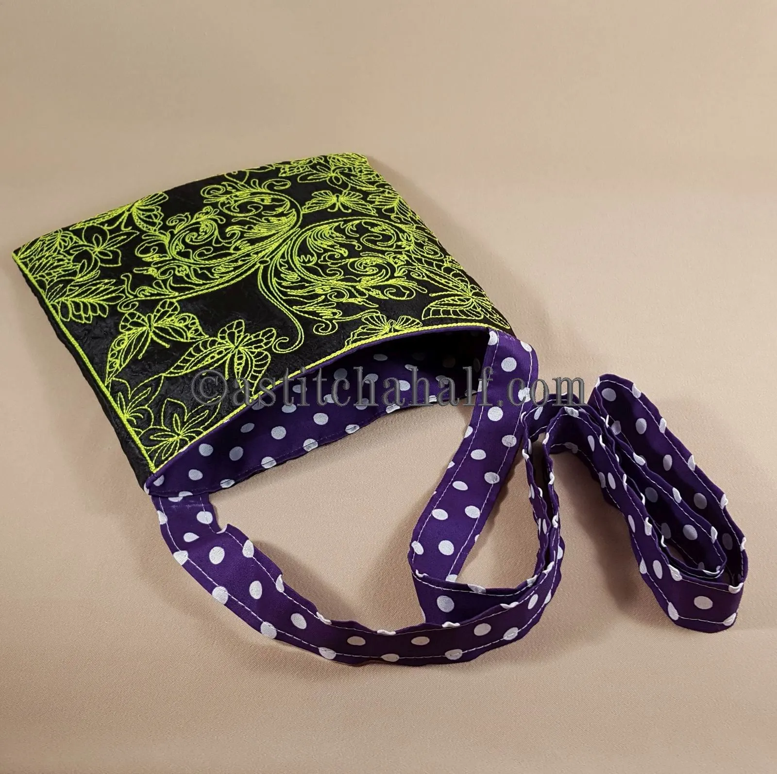 Chalk Board Butterfly Migration Cross Body Bag