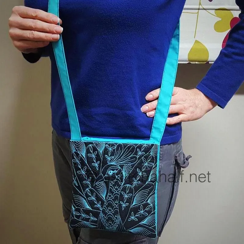 Chalk Board Duo Chalk Board Peacock and Sunbird Cross Body Bags