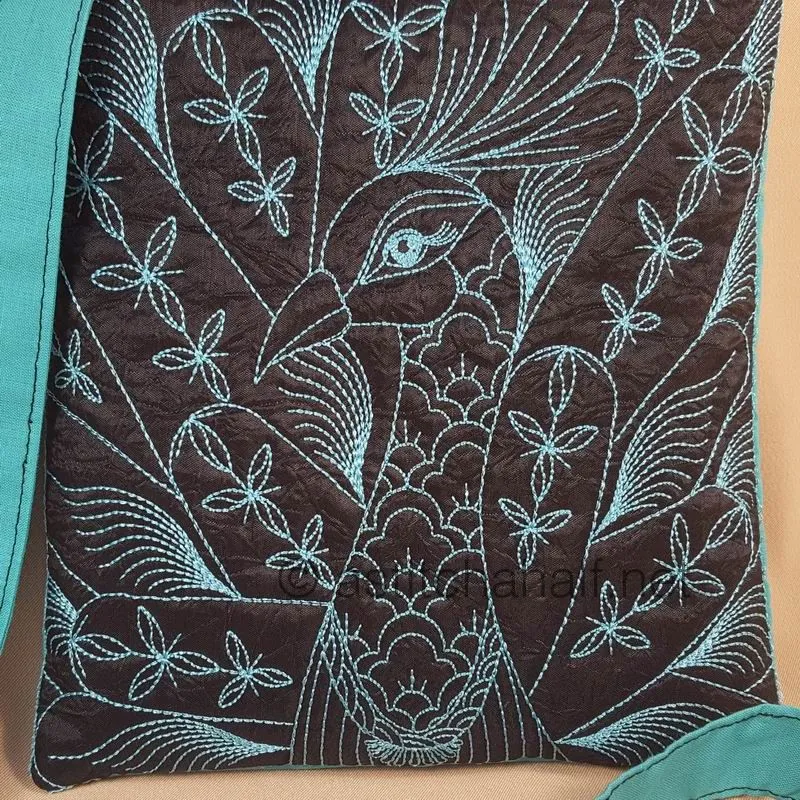 Chalk Board Duo Chalk Board Peacock and Sunbird Cross Body Bags