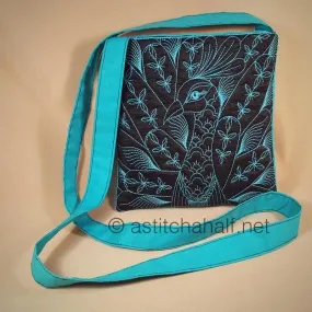 Chalk Board Duo Chalk Board Peacock and Sunbird Cross Body Bags