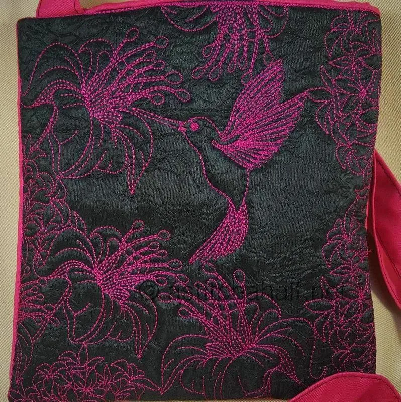 Chalk Board Duo Chalk Board Peacock and Sunbird Cross Body Bags