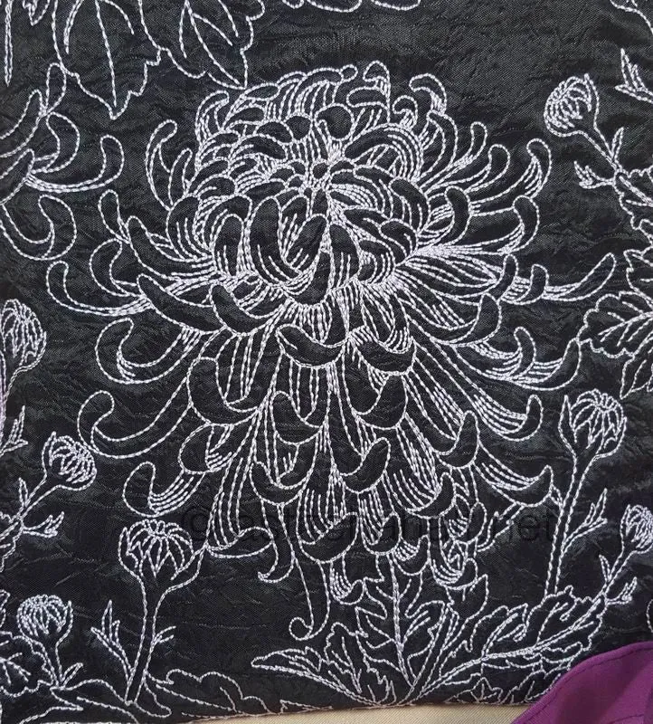 Chalk Board Duo Oriental Chrysanthemum Cross Body Bags