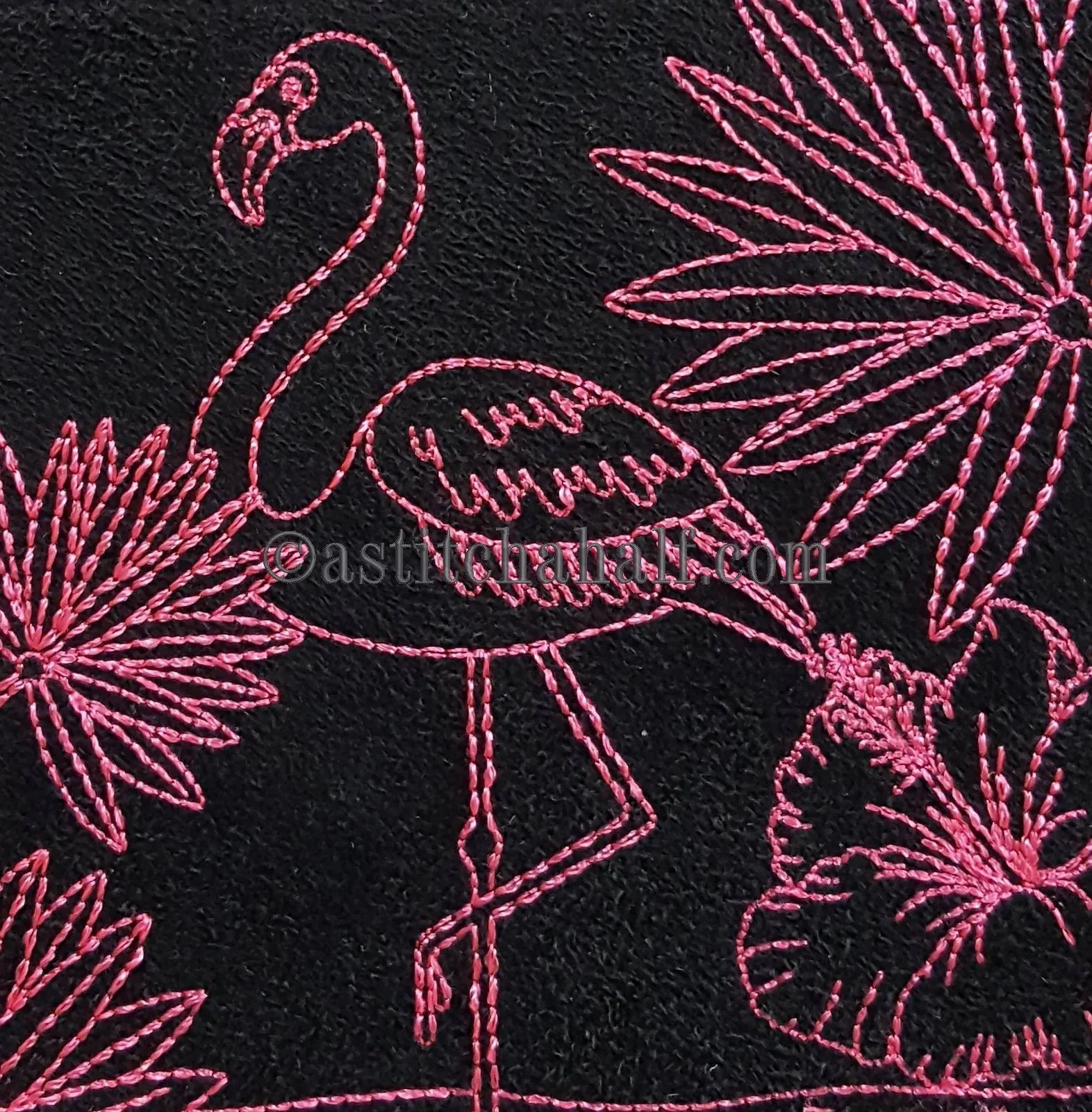 Chalk Board Flamingo Cross Body Bag