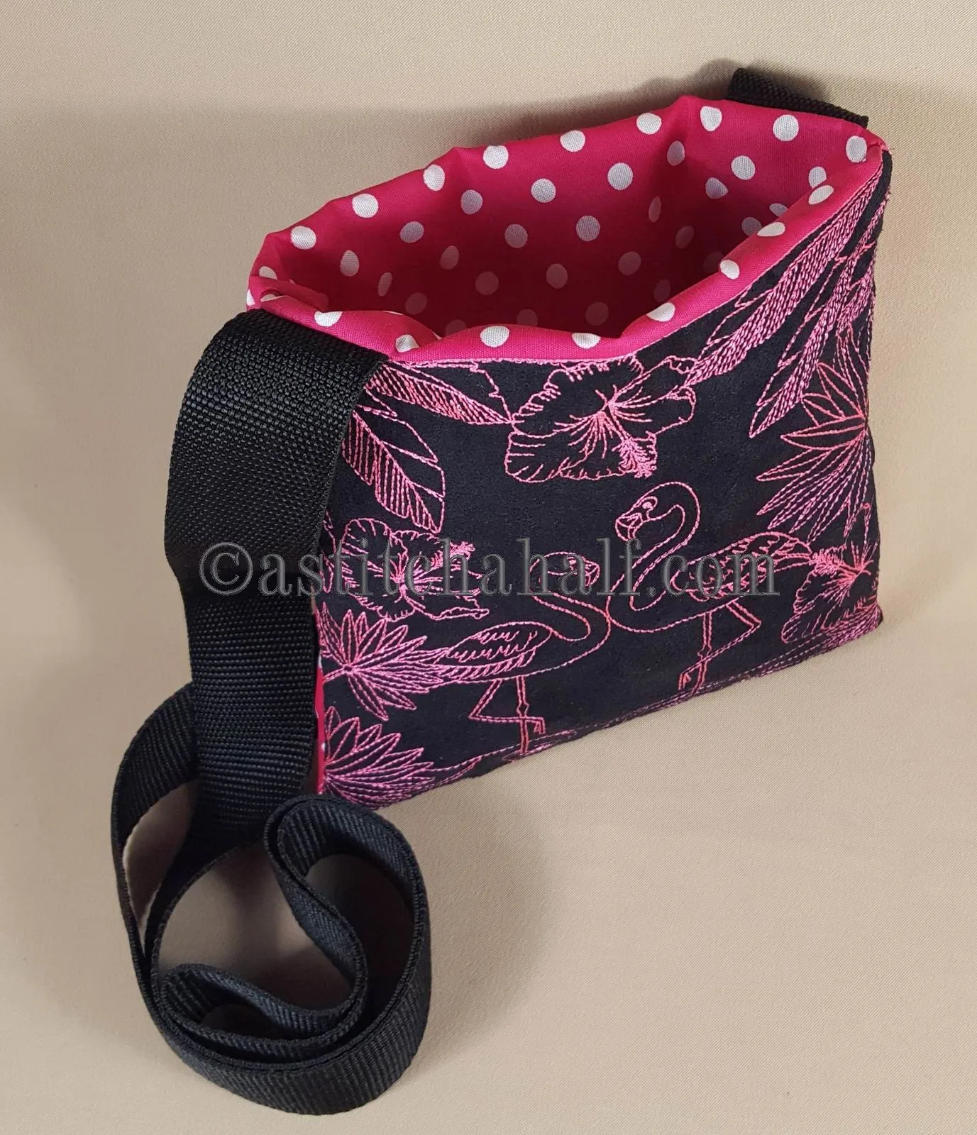 Chalk Board Flamingo Cross Body Bag