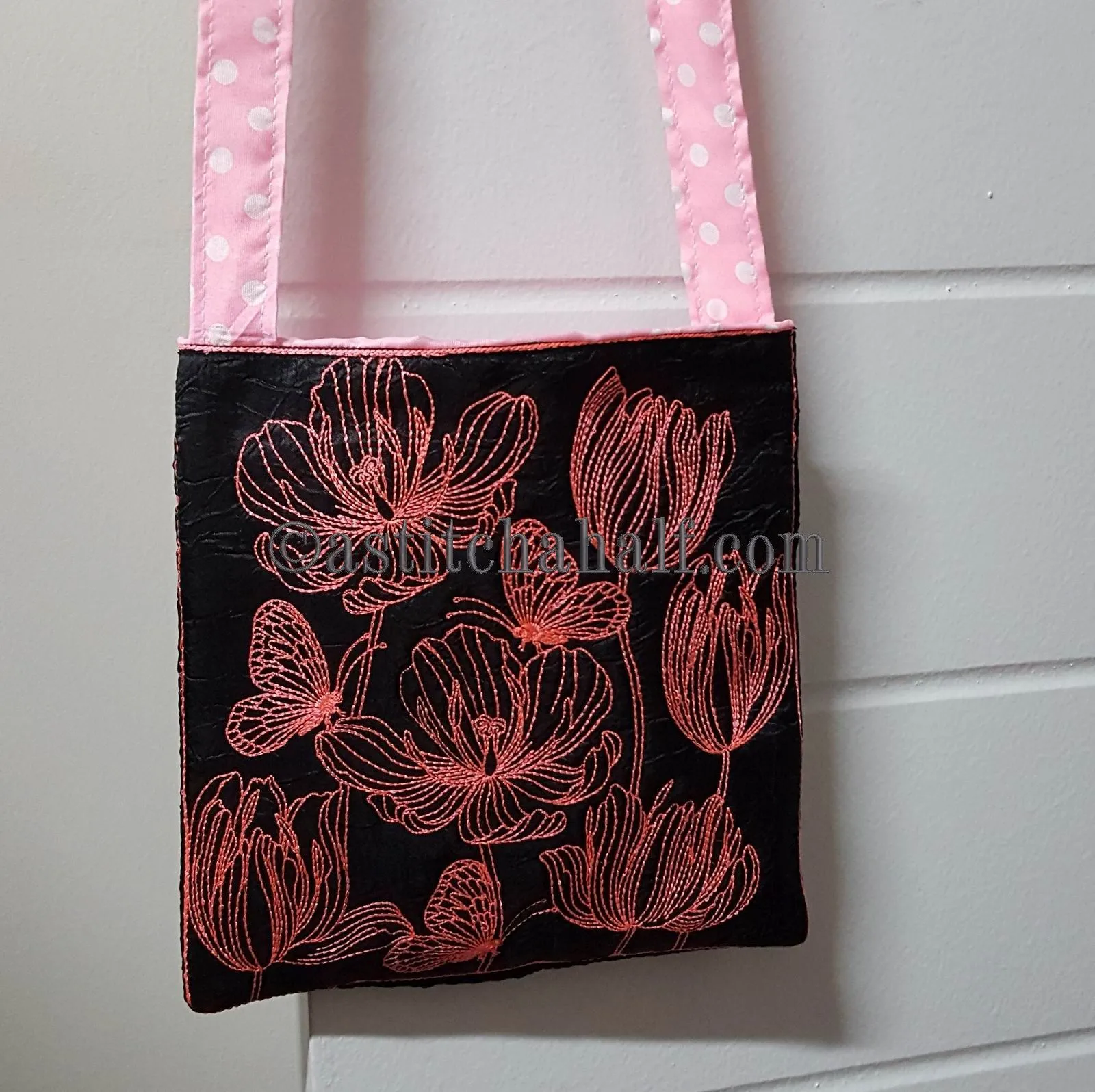 Chalk Board Tender Tulips Cross Body Bag