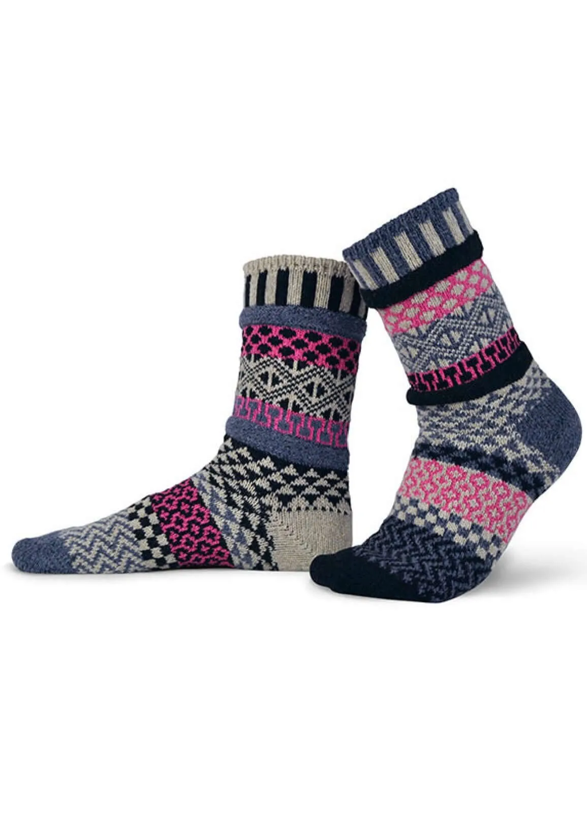 DOGWOOD Wool Blend Knitted Crew Socks Made in USA