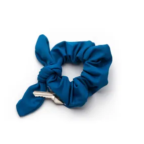 Everyday Blue Pocket Key Chain Scrunchie