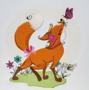 Fancy Fox Reading Pillow