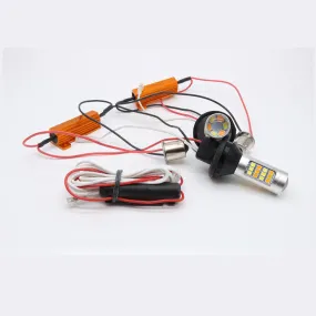 For Car Lighting 2pcs 1156 2835 High Power Dual Color Switchback