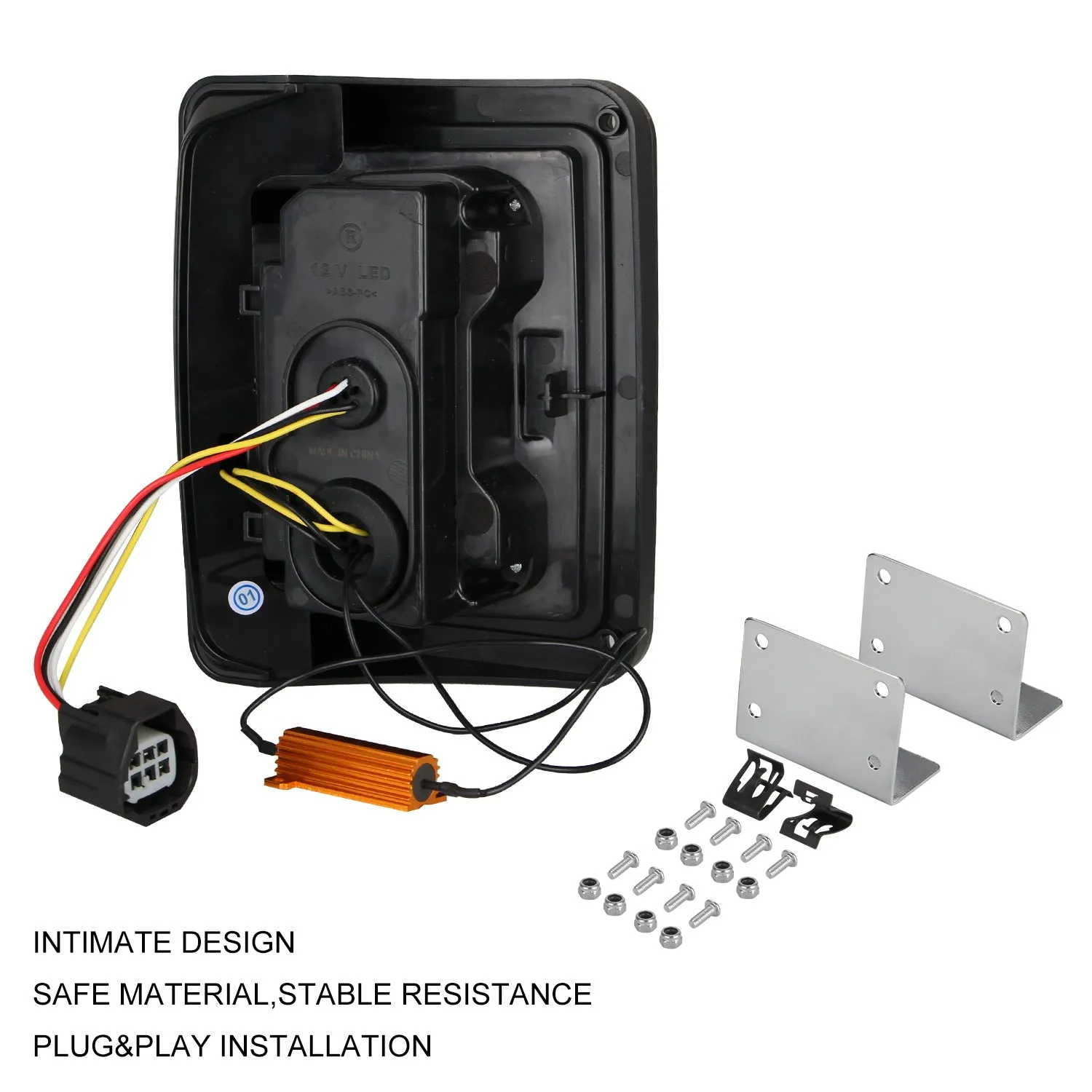 For JEEP Wrangler JK 07-17 Car LED Reverse Brake Taillights