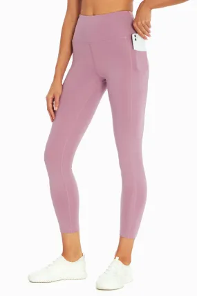 High Rise Side Pocket Ankle Legging - Valerian