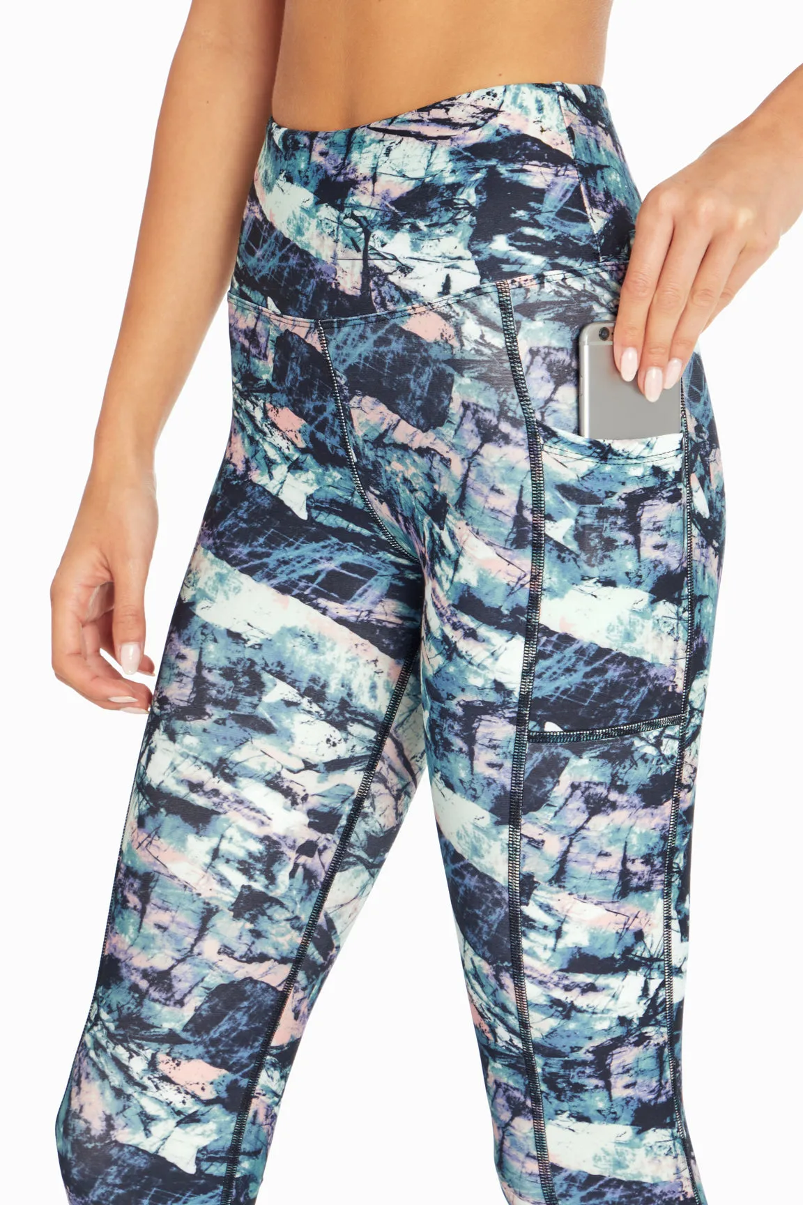 High Rise Side Pocket Ankle Legging