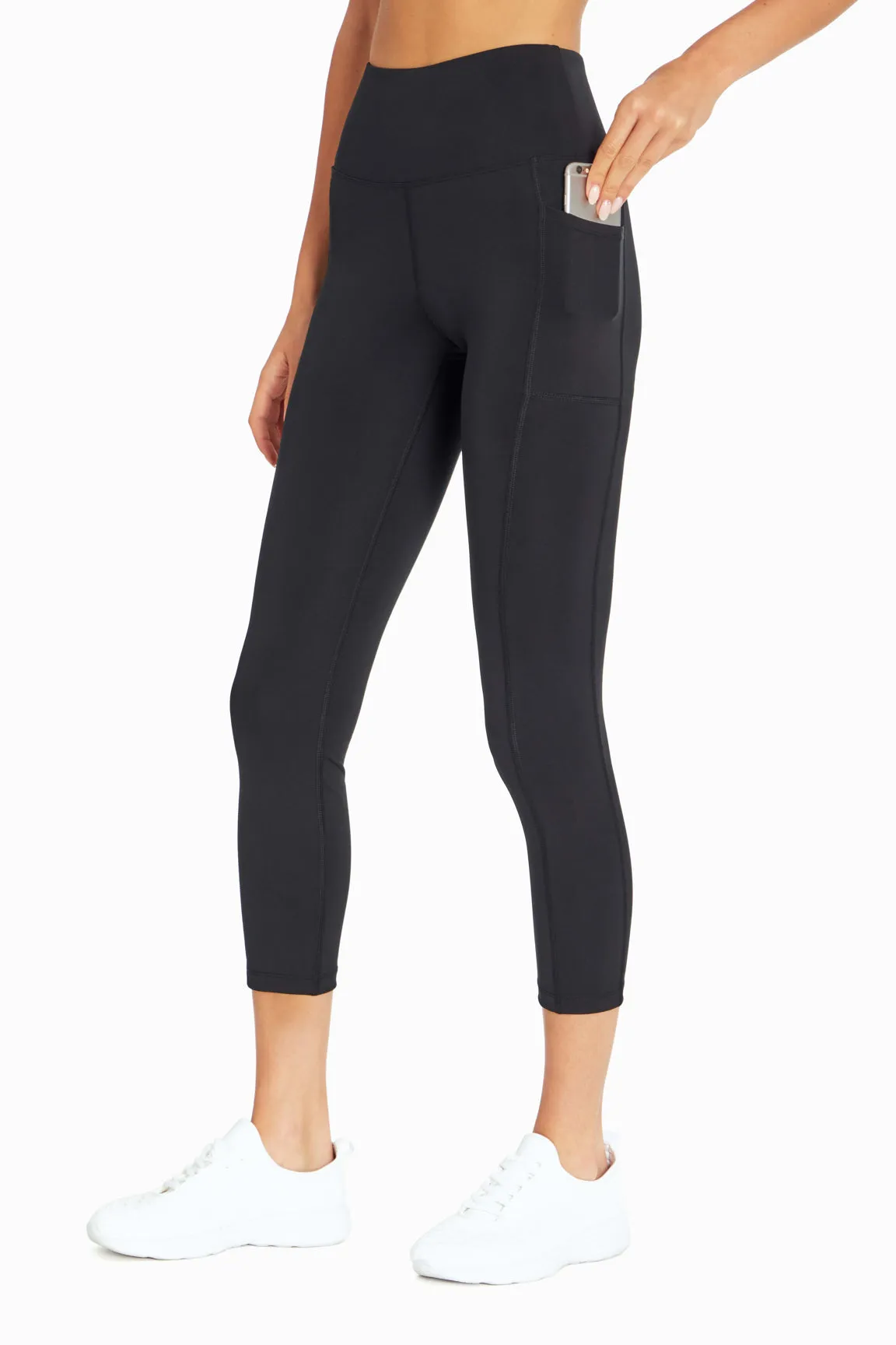 High Rise Side Pocket Ankle Legging