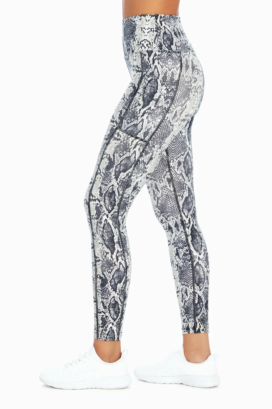High Rise Side Pocket Ankle Legging