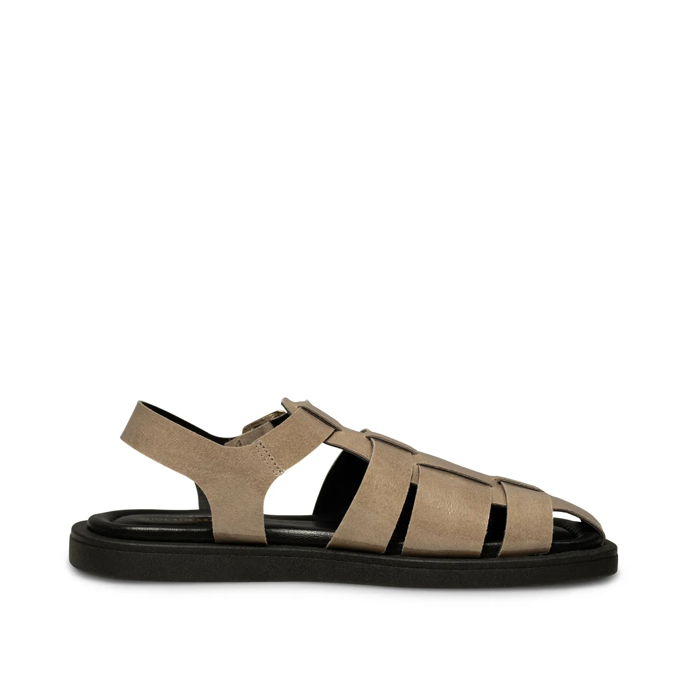Krista fisherman high shine leather - TAUPE