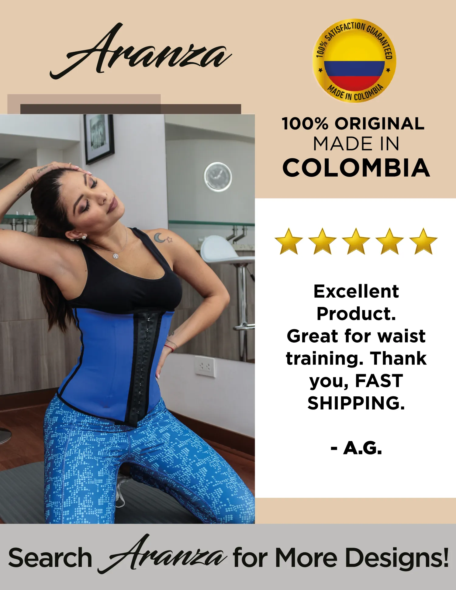 Latex Waist Trainer Cinturilla Lidice