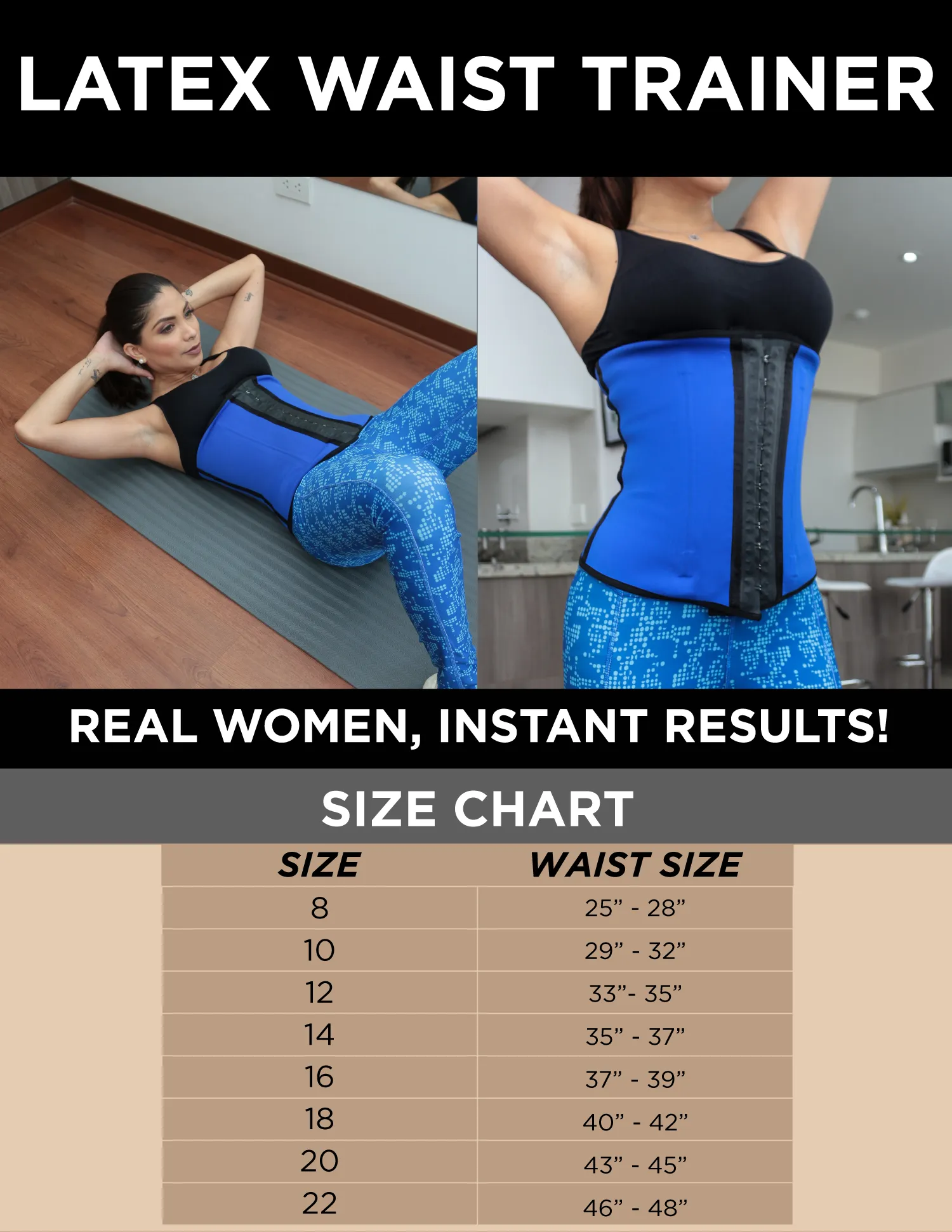 Latex Waist Trainer Cinturilla Lidice