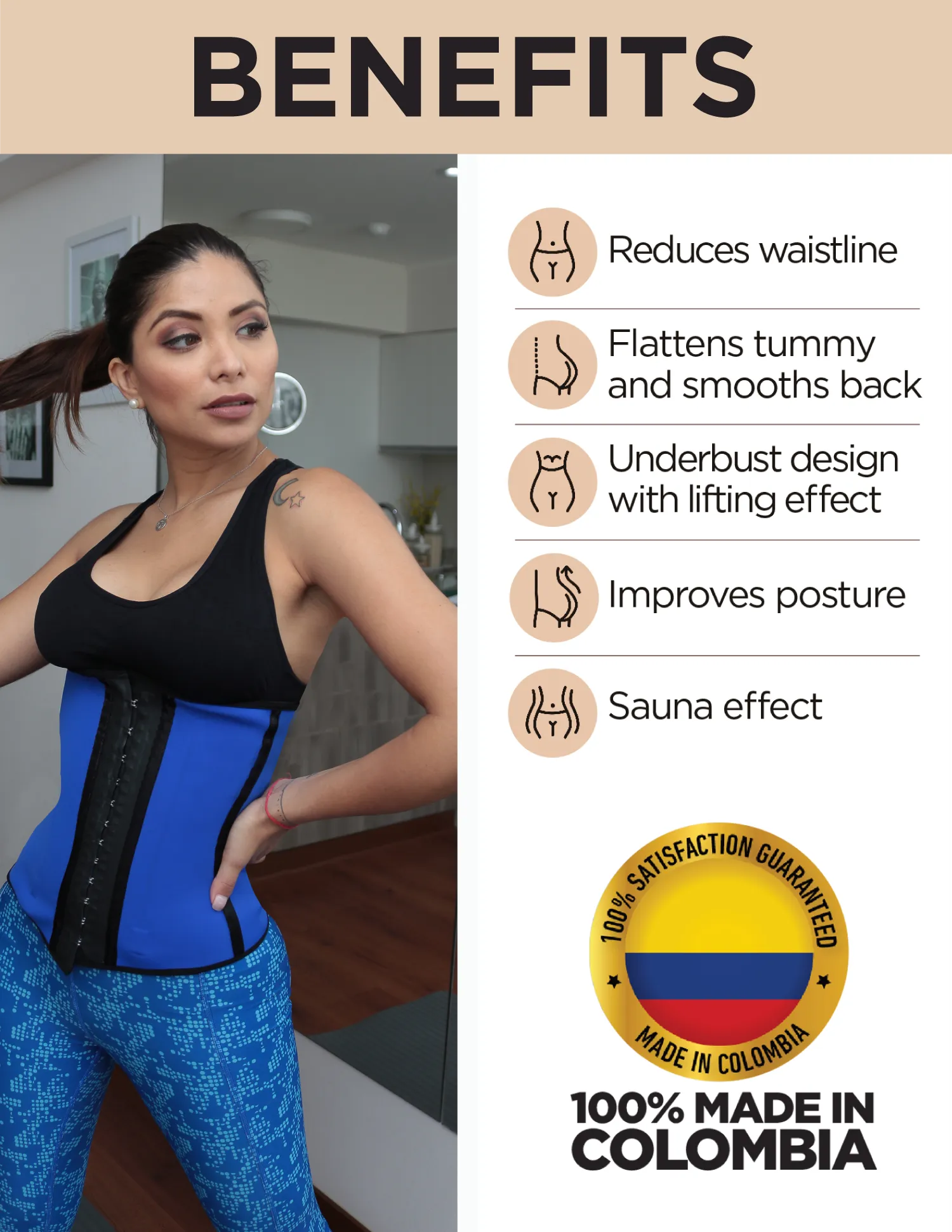 Latex Waist Trainer Cinturilla Lidice