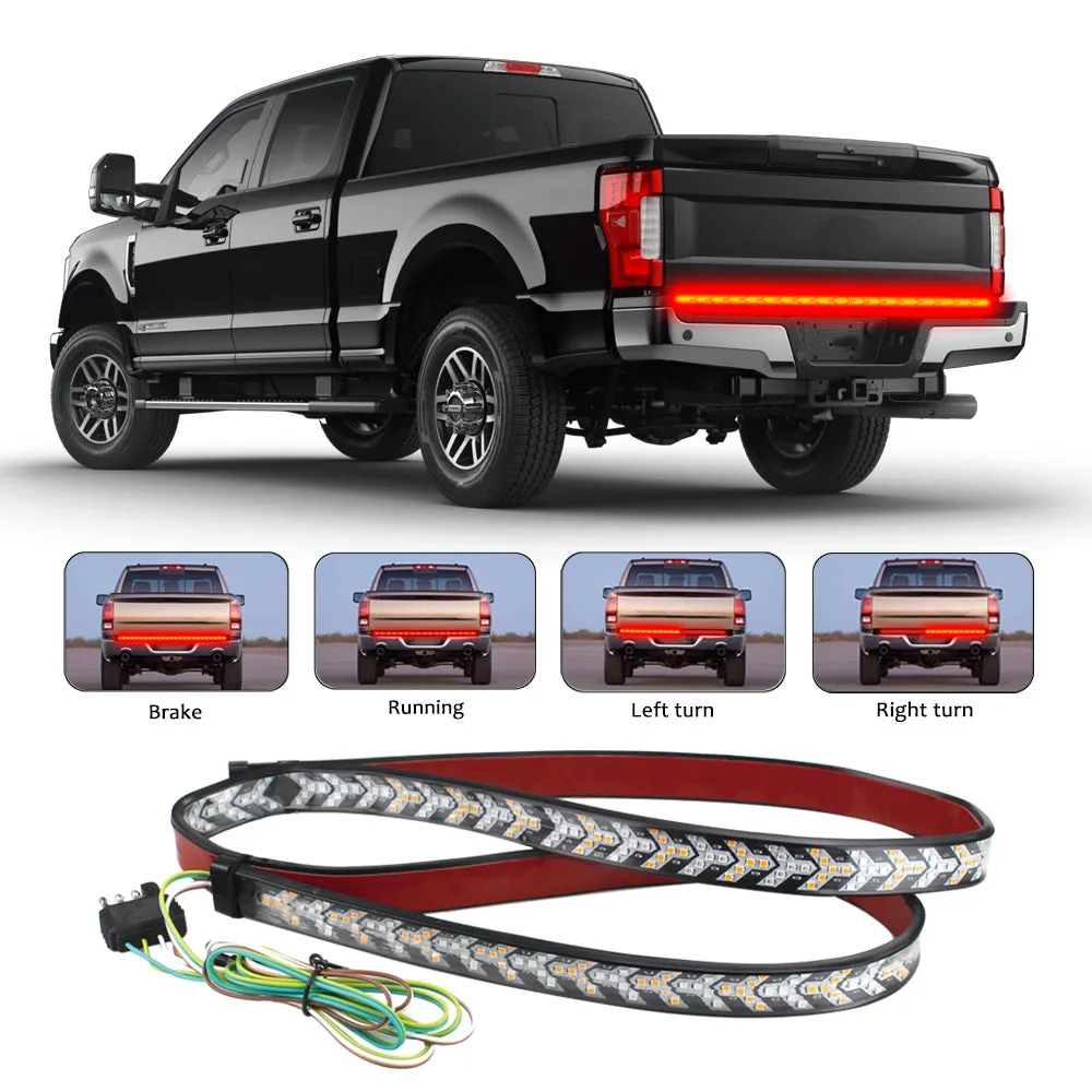 Tailgate Strip Light Waterproof Turn Signal Running Reverse