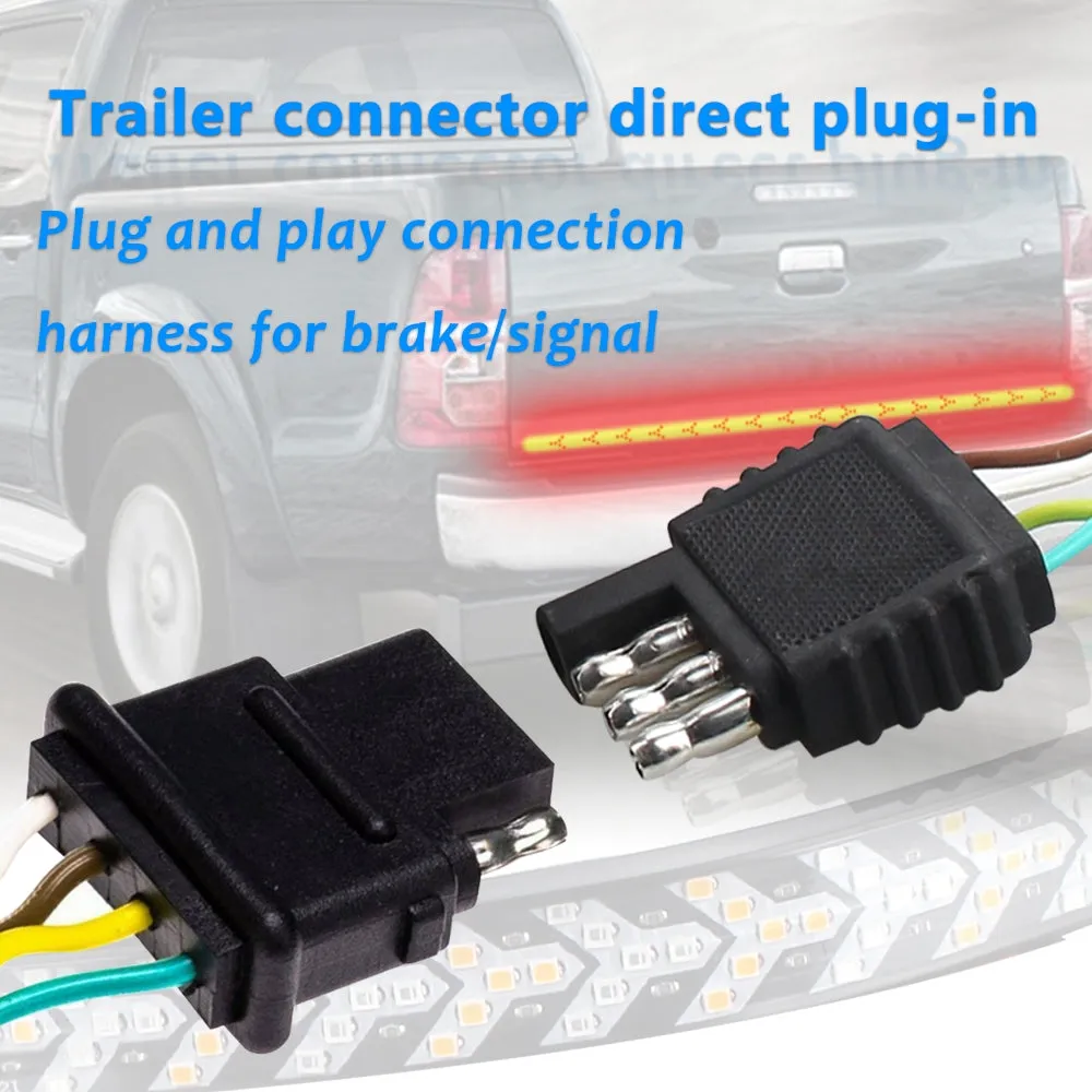 Tailgate Strip Light Waterproof Turn Signal Running Reverse