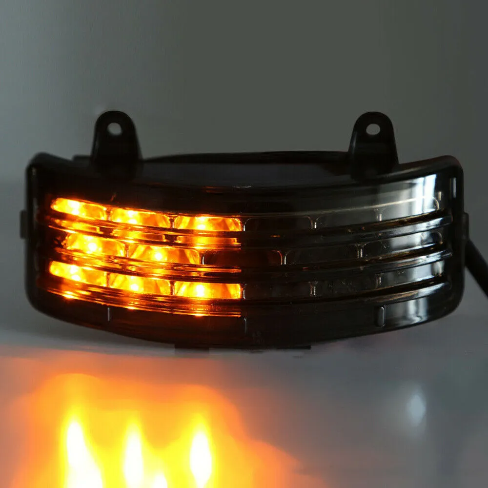 Tri-Bar Splash Guard LED Tail Brake Turn Signal Light for