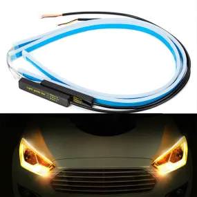 Ultrafine Cars LED Daytime Running Lights White Turn Signal