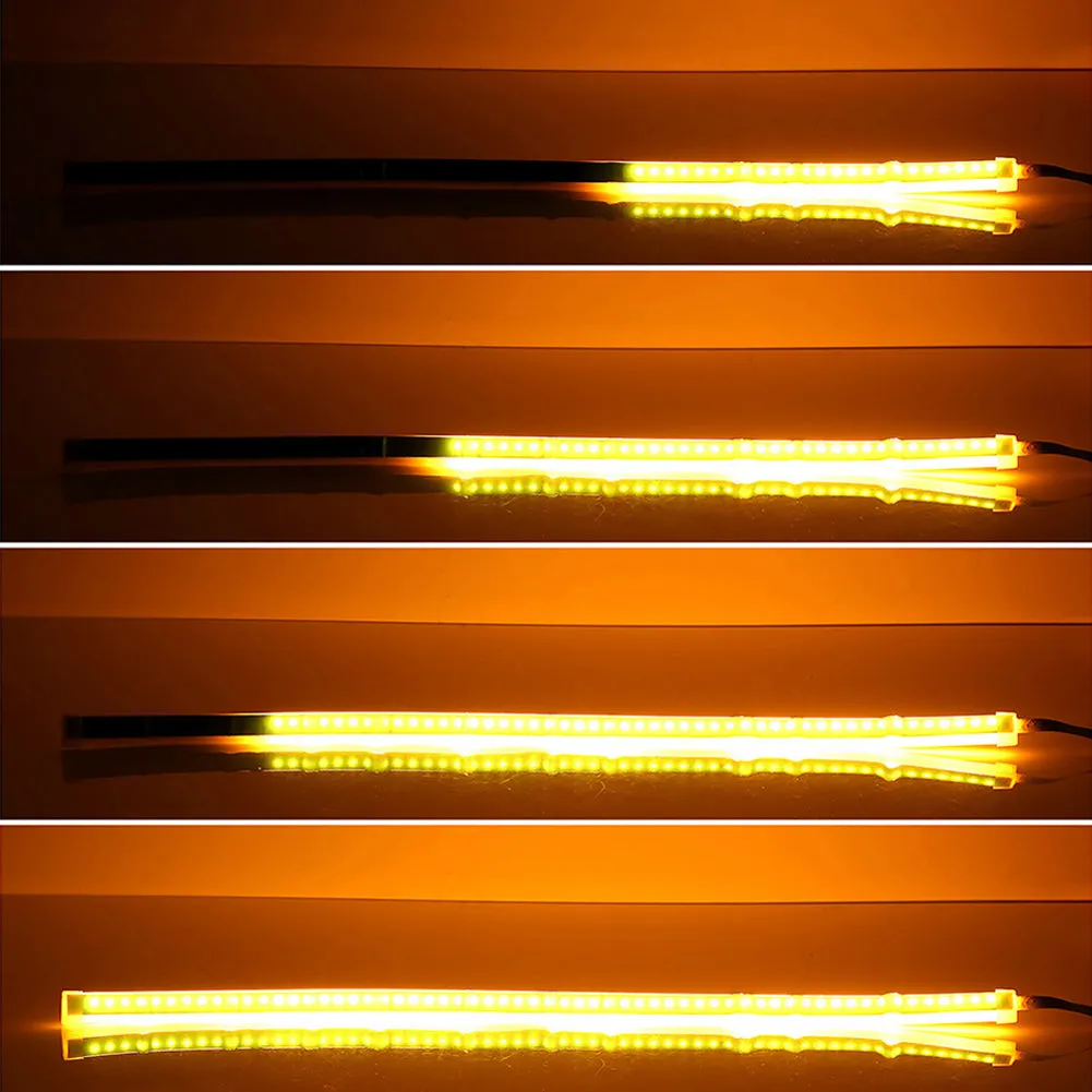 Ultrafine Cars LED Daytime Running Lights White Turn Signal