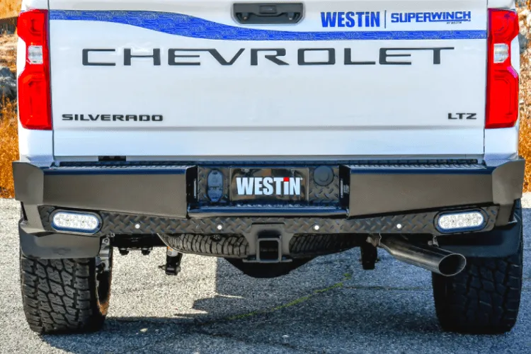 Westin 58-341155 GMC Sierra 1500 2014-2018 HDX Bandit Rear Bumper Black Finish